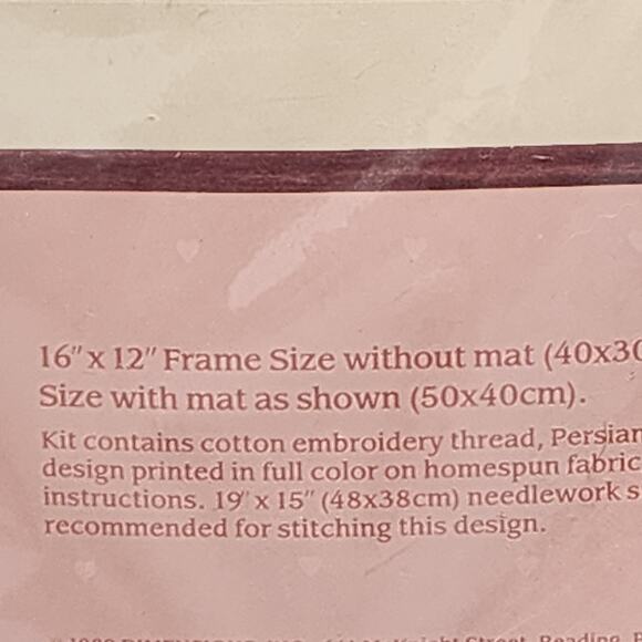 1989 EVENING LIGHT By Robert Duncan Crewel Stitch Kit 16"x12" From The Heart NIP - Picture 3 of 4